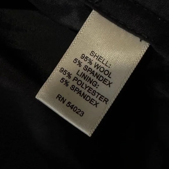 MARTIN FIT Navy Blue LIGHTWEIGHT WOOL Blend TROUSER size 10 - Picture 9 of 9